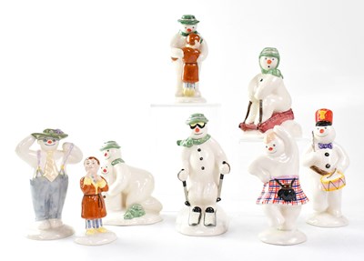 Lot 209 - THE SNOWMAN; eight Royal Doulton figures,...