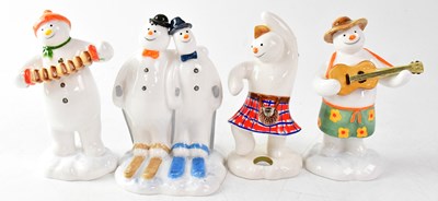 Lot 206 - THE SNOWMAN; four John Beswick figures,...