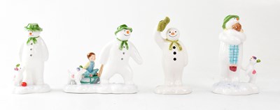 Lot 207 - THE SNOWMAN; four John Beswick figures,...