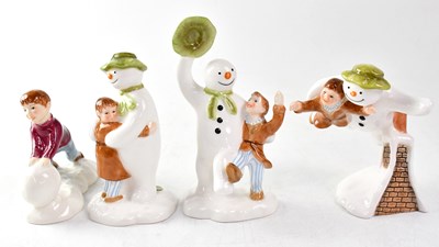 Lot 212 - THE SNOWMAN; four John Beswick figures,...