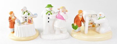 Lot 203 - THE SNOWMAN; three Coalport Characters figures,...