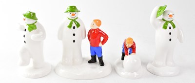 Lot 205 - THE SNOWMAN; four Coalport Characters figures,...