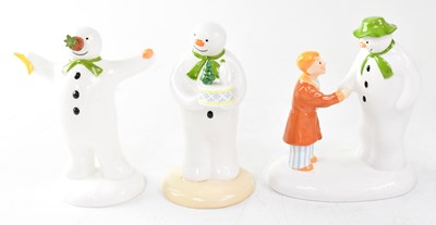 Lot 197 - THE SNOWMAN; three Coalport Characters figures,...