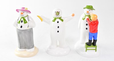 Lot 199 - THE SNOWMAN; three Coalport Characters figures,...