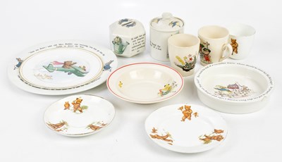 Lot 1399 - A collection of nursery ceramics, to include a...