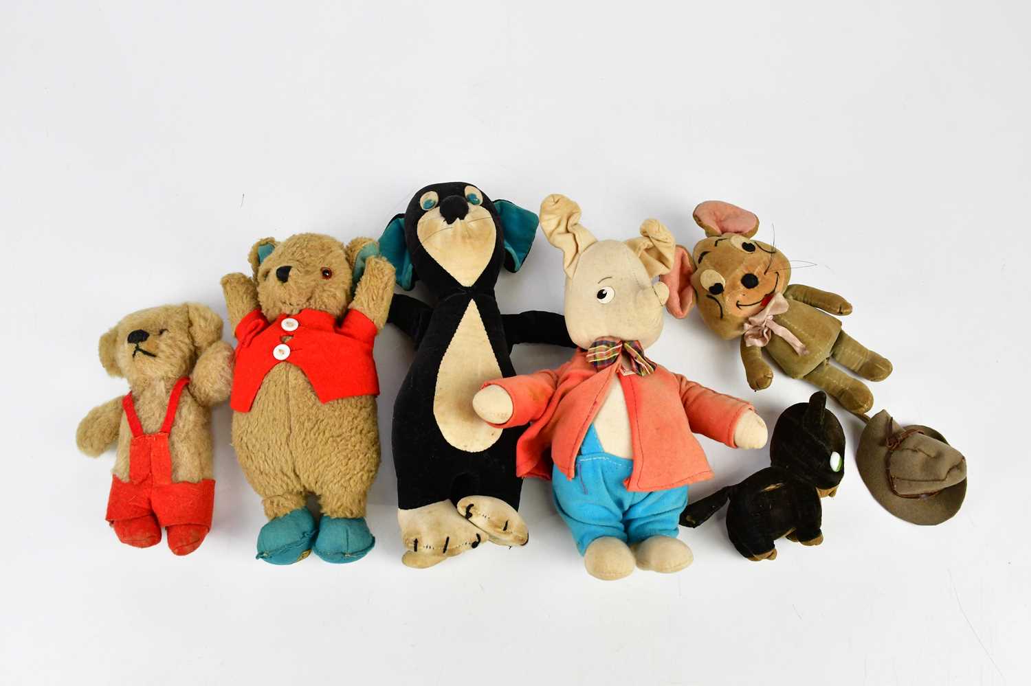Merrythought Rabbit Lot 106 - MERRYTHOUGHT; a soft toy Tom and Jerry bear,