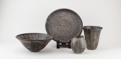 Lot 245 - JANET ADAM (1940-2021); a group of stoneware...