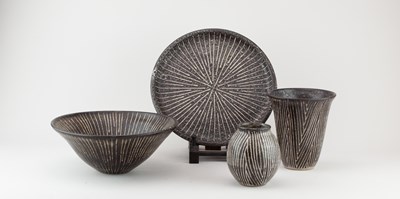 Lot 245 - JANET ADAM (1940-2021); a group of stoneware...