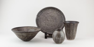 Lot 245 - JANET ADAM (1940-2021); a group of stoneware...