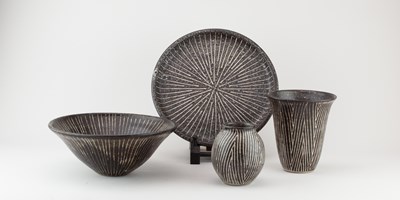 Lot 245 - JANET ADAM (1940-2021); a group of stoneware...