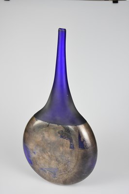 Lot 1443 - ADAM AARONSON; an Art Glass vase of bottle...