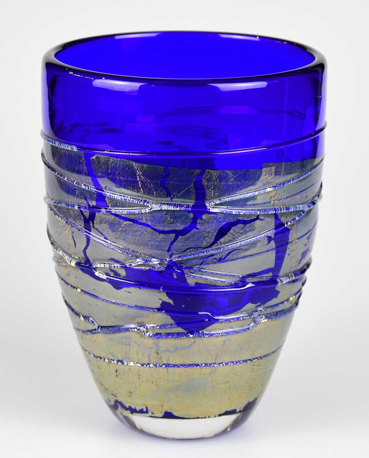 Lot 468 - STUART FLETCHER; a contemporary Art Glass vase...