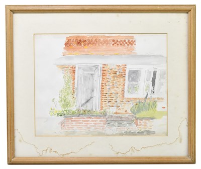 Lot 408 - ATTRIBUTED TO SIR JOHN BETJEMAN; watercolour,...