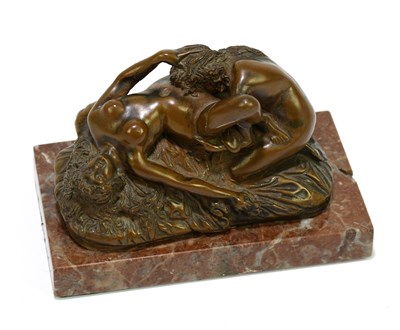 Lot 308 - AFTER JOSEPH MARIA THOMAS LAMBEAUX; a bronzed...