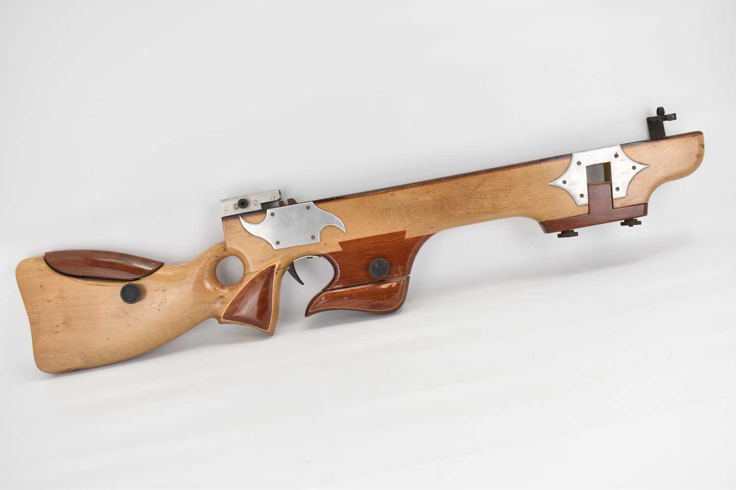 Lot 824 - A match crossbow body with adjustable sections,...