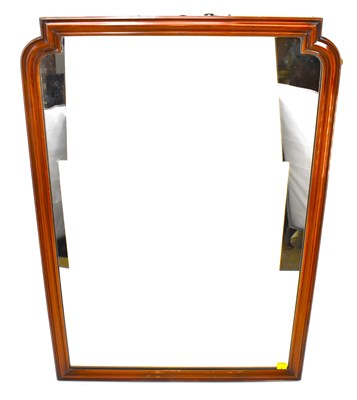 Lot 75 - A Victorian mahogany large heavy wall mirror...