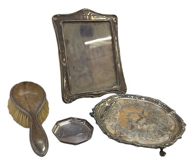 Lot 1343 - A George V hallmarked silver photograph frame,...