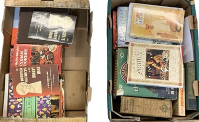 Lot 388 - Two boxes of various cookery books.