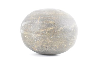 Lot 555 - An antique carved stone shot or canon ball,...