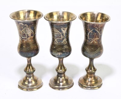 Lot 2493 - RUBIN KOSHR; three Edward VII hallmarked...