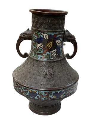 Lot 1143 - A late 19th century Chinese bronze cloisonné...