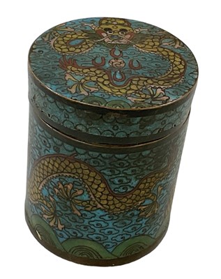 Lot 1195 - A late 19th century Chinese cloisonné enamel...