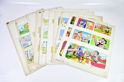 Lot 418 - BILL MEVIN; a group of ten original storyboard...