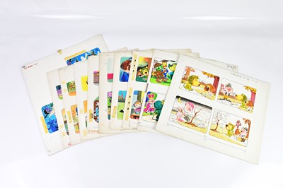 Lot 429 - BILL MEVIN; a group of ten original storyboard...