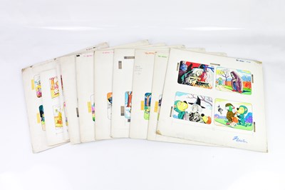 Lot 439 - BILL MEVIN; a group of ten original storyboard...