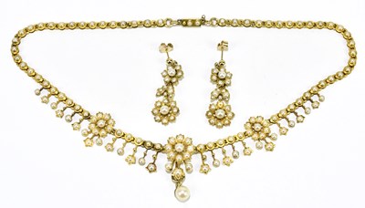 Lot 1300 - An Edwardian yellow metal Belle Époque seed...