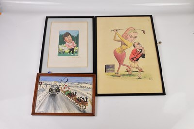 Lot 1 - BILL MEVIN; a group of various hand drawn...
