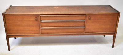 Lot 7 - YOUNGER; a 1960s teak sideboard, with three...