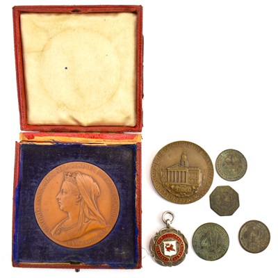 Lot 343 - A Victorian Diamond Jubilee 1837-1897 bronze...