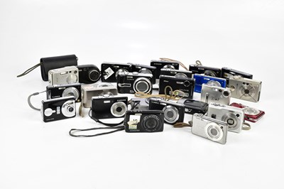 Lot 749 - A collection of digital cameras, to include a...