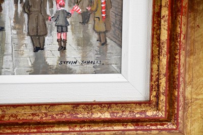 Lot 1614 - STEVEN SCHOLES (born 1952); oil on board,...