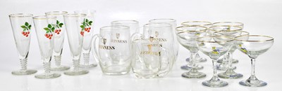 Lot 1599 - A collection of eight Babycham glasses, five...