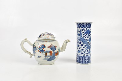 Lot 1179 - A 19th century Chinese teapot, together with a...