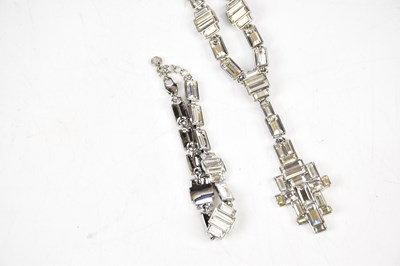 Lot 2546 - BUTLER & WILSON; a matching necklace and...