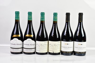 Lot 2818 - RED WINE; six bottles of mixed red wine...
