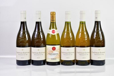 Lot 2864 - WHITE WINE; five bottles of mixed white wine...