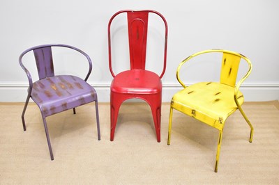 Lot 470 - Three modern painted chairs (3)