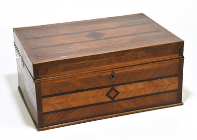 Lot 21 - A 19th century Continental inlaid kingwood...