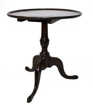 Lot 2903 - A George III style mahogany tripod table, with...