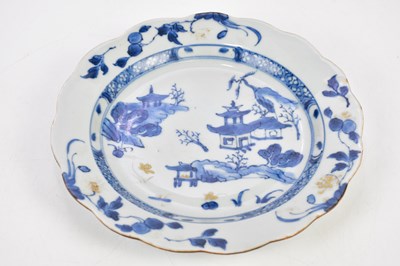 Lot 1215 - NANKING CARGO; an 18th century Chinese blue...