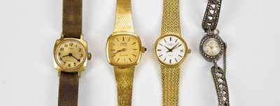 Lot 641 - Four gentleman's and lady's wristwatches...