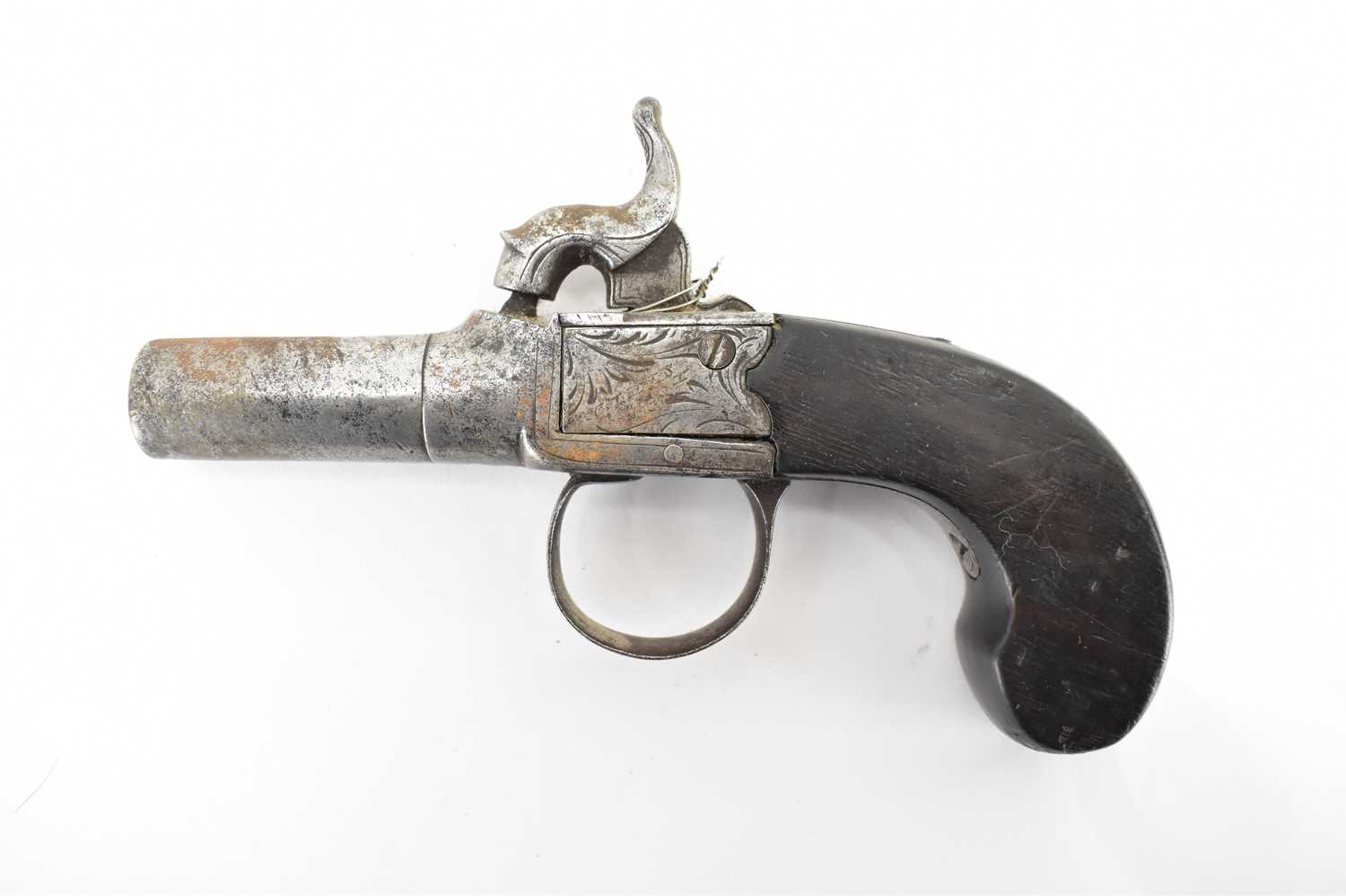 Lot 439 - ASHFORD; a single shot percussion cap pistol,...