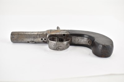 Lot 439 - ASHFORD; a single shot percussion cap pistol,...