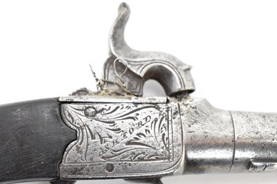 Lot 439 - ASHFORD; a single shot percussion cap pistol,...