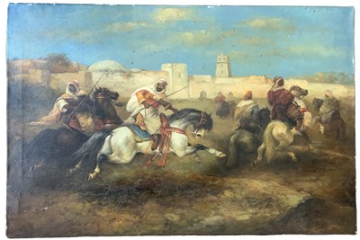 Lot 193 - IN THE STYLE OF ADOLPH SCHREYER; oil on board,...