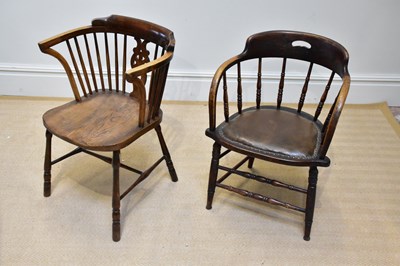 Lot 30 - An early 20th century stained oak and beech...